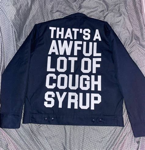 That's A Awful Lot Of Cough Syrup is the hottest streetwear brand out right now. We sell premium streetwear garments including hoodies, t-shirts, & sweatpants, and collaborate with some of the biggest brands in music like Quavo, No Jumper & Coi Leray. High-quality, premium streetwear t-shirts. That's A Awful Lot Of Cough Syrup is the hottest ...